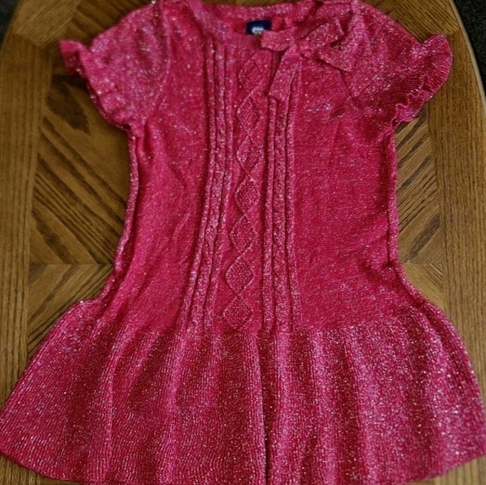Route 66 Red And Silver Short Sleeve Girls/Kids Dress Size Large (10-12)